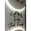 Black Acrylic Customized Name Plate