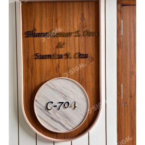Wooden Customized Name Plate