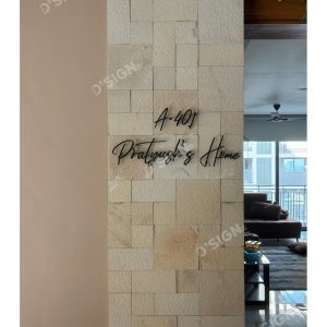 Customized Black Acrylic Name Plate