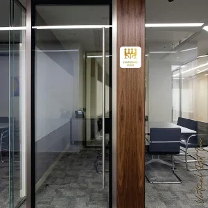 Conference Conference Room Door Sign 6 X 6 Inch Self-Adhesive Acrylic Board Modern Office Signage For Business, Corporate, Hotel, Company, Factory, Club, Commercial Spaces & Malls - Image 3