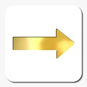 Alternative view of Directionn Premium White Gold Finish Acrylic Direction Door Sign Easy Mount Self-Adhesive Tape Signage For Office, Hotel, Resort, Society, Business & Corporate Use