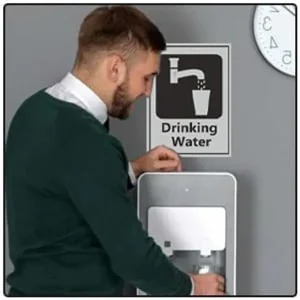 Silver Acrylic Drinking Water Signage Board | Drinking Water Sign For Business Shop Stores Cafes Shops Hospital School Office Hotel Restaurant Company Malls (Silver, 3.75 Inch X 5 Inch) - Image 7