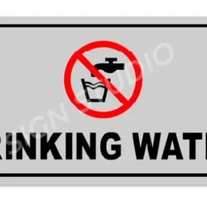 Alternative view of White Drinking Water Foam Sign Board Waterproof & Durable Pvc Sign For Schools, Offices & Public Use(Pack Of 2)