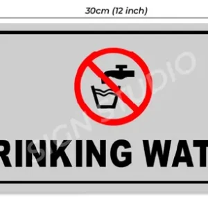 White Drinking Water Foam Sign Board Waterproof & Durable Pvc Sign For Schools, Offices & Public Use(Pack Of 2) - Image 3