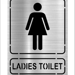 Silver Acrylic Gents & Ladies Washroom Toilet Sign Board | Waterproof, Easy To Apply Signage For Office, Hospital, Mall, And Public Use (Looks Like Stainless Steel) - Image 7