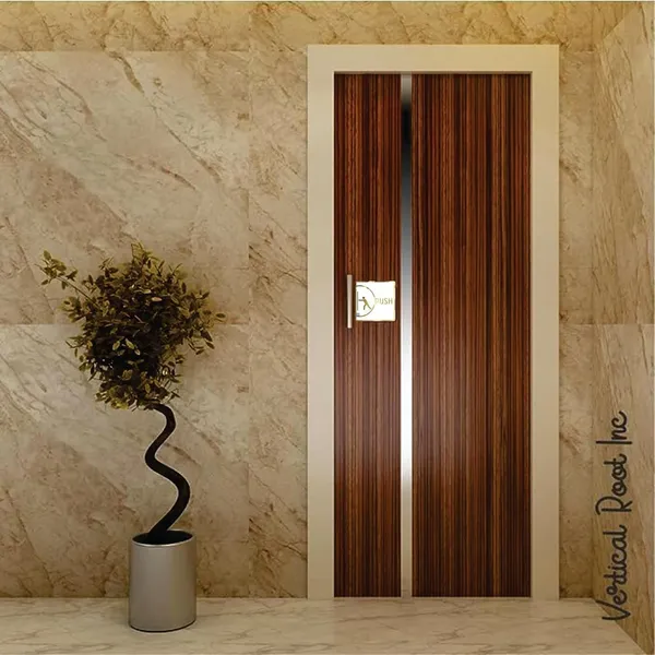 White & Gold Premium Finish Acrylic Men, Women, Restroom, Push & Pull Door Sign Set Easy Mount 3M Self-Adhesive Tape Signage For Hotel, Office, Corporate & Business Use - Image 5