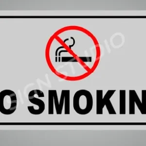 White No Smoking Sign Board Heavy Duty Foam Sheet With Printed Design For Office Factory Hospital Public Place (Pack Of 1)