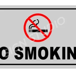 White No Smoking Sign Board Heavy Duty Foam Sheet With Printed Design For Office Factory Hospital Public Place (Pack Of 2) - Image 3