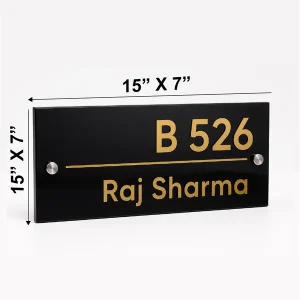 Customised Minimal Name Plate for Home Enterance - Image 3