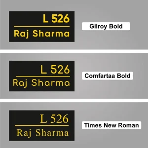 Customised Minimal Name Plate for Home Enterance - Image 4